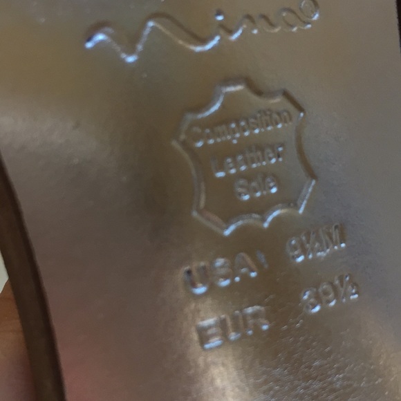 Nina strappy taupe crystal T-strap satin 3.5” heel - Picture 7 of 8